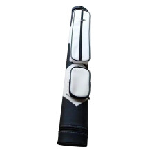 Billiard Pool Cue Case with Adjustable Shoulder Strap, Durable Hard Tube, 1/2 Size, 4 Holes, Pool Cue Storage Bag