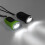 2x40mAh Linterna de manivela, Delgada, Negro/Verde 12