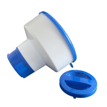 Pool Medication Dispenser 17.8 cm Tablet Float – Collapsible Holder with Pull Ring for Spas and Private Pools