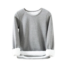 Hoodies for Women Autumn Winter Large Pullover Sweatshirt Black 3/4 Sleeve Tunic Size XL Warm Top for Leggings