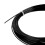 Professional Polyester Tennis String 12m Black, 1.24mm Durability 4