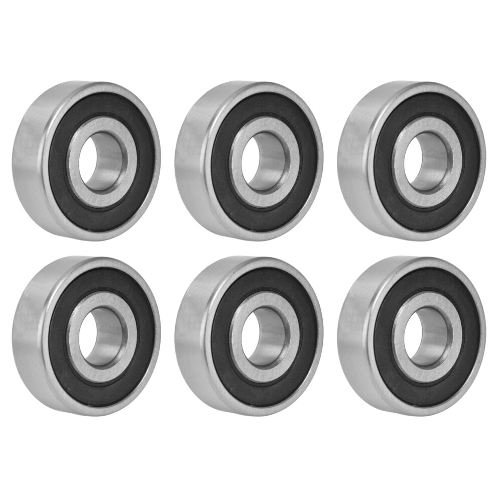 10Pcs Rubber Sealed Ball Bearings 6300-6304 Linear Motion, Steel 6931340215554