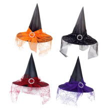 Halloween Witch Hat Costume Accessories - 4 Color Options, Cosplay Party Props, Festival Costume Supplies
