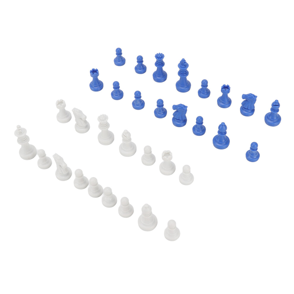 Mini Blue PS Chess Pieces Set, 49mm Height, Ideal for Parties-image-OPC-PJK96X8-NEW