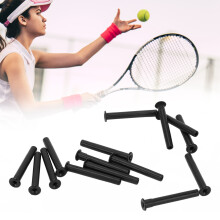 15pcs Tennis Racket Wire Protection Tube Nylon 3.2x25mm Black