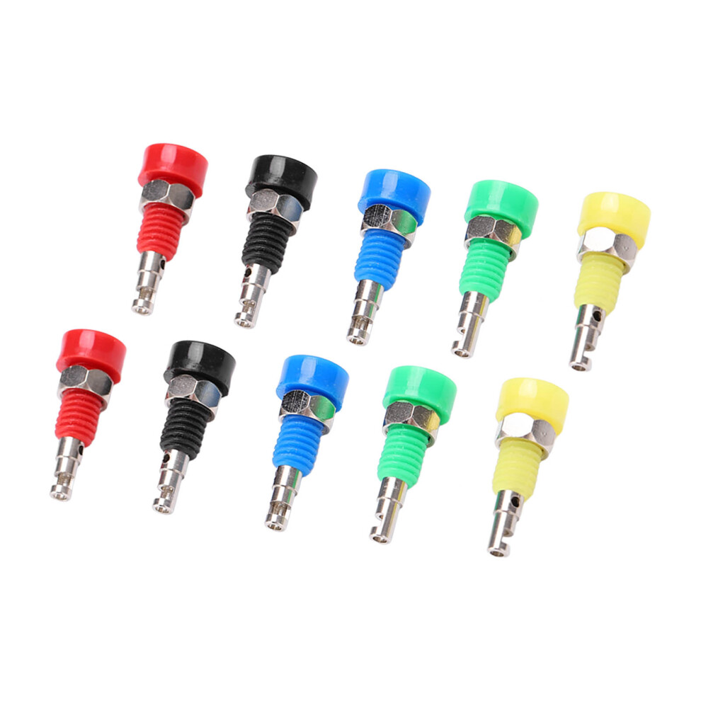10Pcs 2Mm Banana Jack Socket Panel Adapter For Electronic Instruments 5041340217111