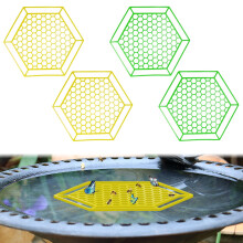 Bee Waterer 4 Pack, Floating Bee Island, Eco-Friendly Garden Bee Drinkers, Outdoor Decoration in Yellow and Green