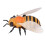 Remote Control Honeybee Toy with LED Lights, Crawling, 13x11x3.5cm 10