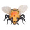 Remote Control Honeybee Toy with LED Lights, Crawling, 13x11x3.5cm 13