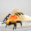 Remote Control Honeybee Toy with LED Lights, Crawling, 13x11x3.5cm 11