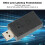 Controlador inalámbrico Adaptador Bluetooth ABS negro 6