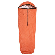 Outdoor Camping Sleeping Bag, Reusable Thermal Survival Bivvy Sack, Heat Retention Emergency Blanket for Hiking, Orange