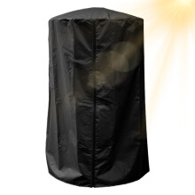 Patio Heater Cover Waterproof Dustproof Windproof Outdoor Black for 30-Inch Round and Square Heaters
