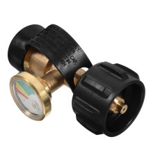 Gas Tank Propane Tank Display Converter Adapter High Pressure Brass Regulator Tool for Refill Compatible with Standard Tanks