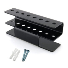 8 Hole Dart Wall Display Rack Acrylic Storage Holder 17x4.5x7.3cm Black Wall Mount Indoor Organizer
