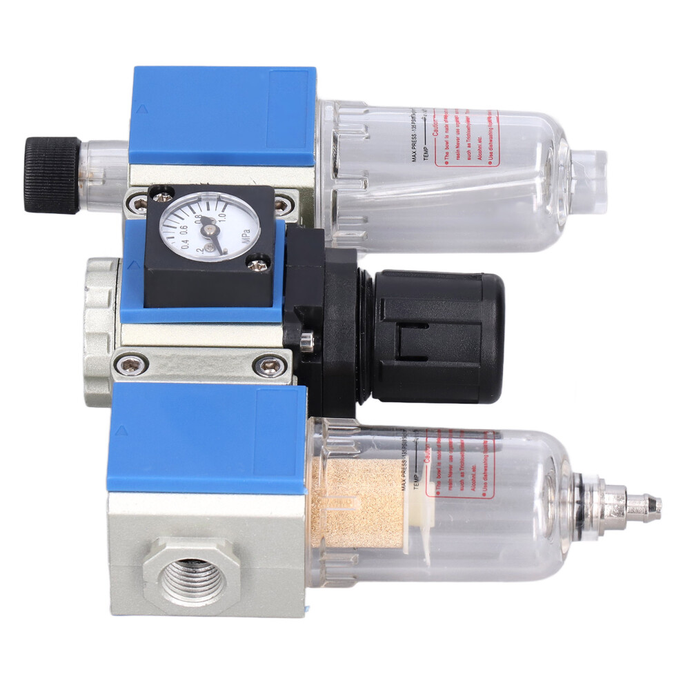 Gc200-08 3 Pack Air Filter Regulator Lubricator Combo Water Oil Separator Units 8341340222540
