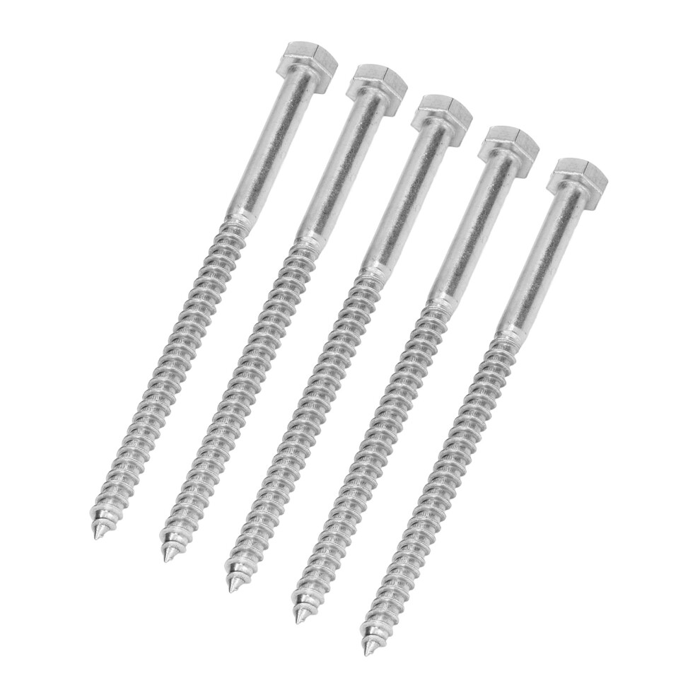 M8x140mm A2-70 Stainless Steel Half Thread Lag Screw Self Tapping 4901340222816