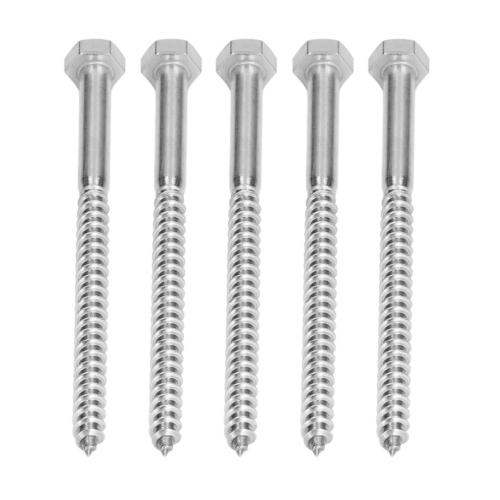 304 Stainless Steel Half Thread Bolt M8x120MM Wood Hex Lag Screw-image-OPC-PJK98H5-NEW