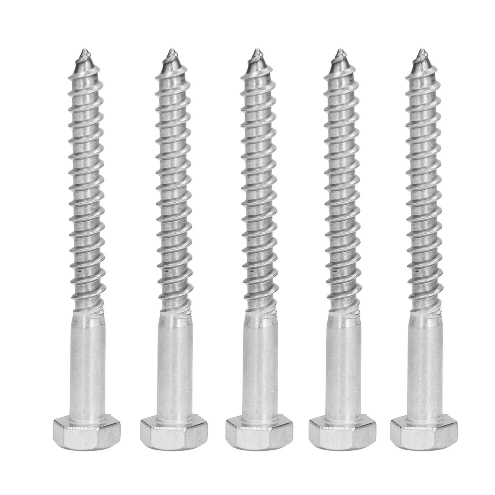 M8x80MM Stainless Steel Hex Coach Screws for Carpentry & Woodwork-image-OPC-PJK98JG-NEW