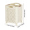 Living And Home Foldable Laundry Basket with Wheels 6