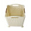 Living And Home Foldable Laundry Basket with Wheels 3