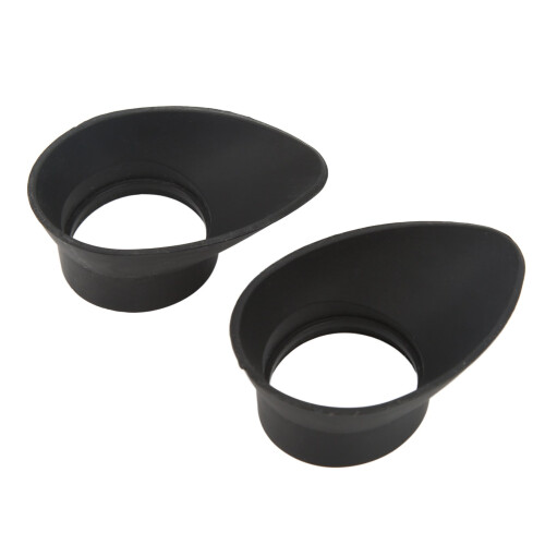 Rubber Eye Cups 27mm Inner Diameter Foldable for Microscope & Telescope 2