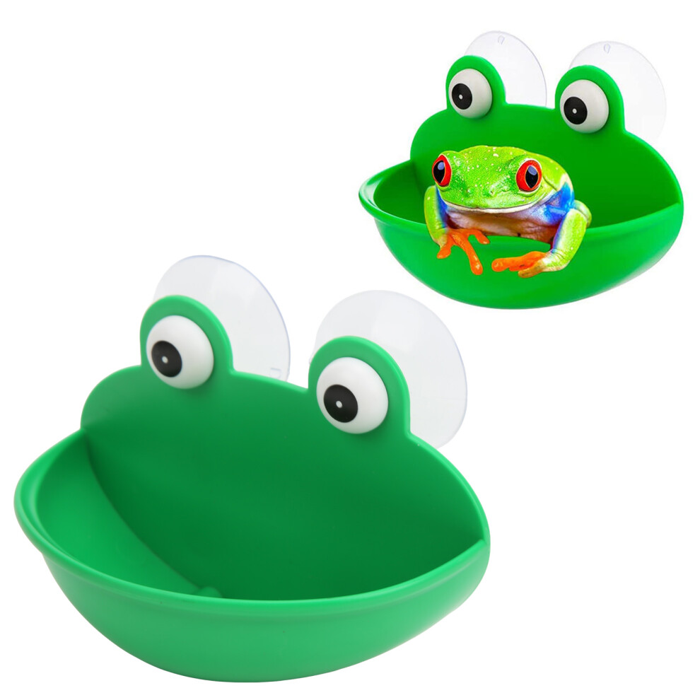 Durable Plastic Frog Habitat with Suction Cups for Aquatic Pets