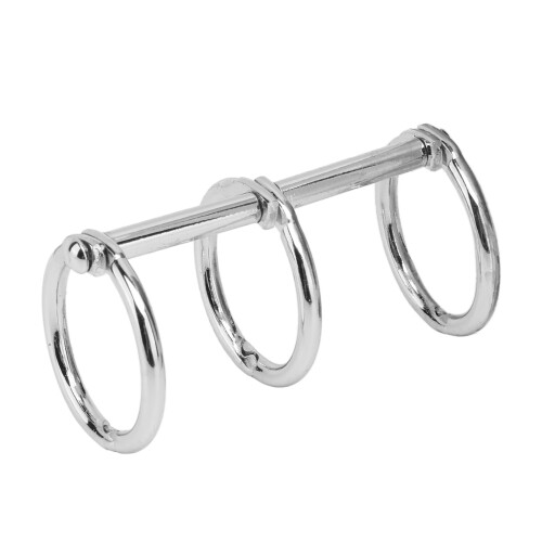 Shiny Silver 3 Hole Binder Rings for 100 Sheets Reusable Loose Leaf Binding 2