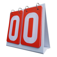Multi Sports Scoreboard Table Dots Flip Number Scoreboard 2 Digit Red for Basketball Tennis Football Badminton