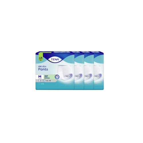 Tena Tena Pants Super Med 12'S - Pack of 4