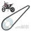 Pignon T8F 54T 47/49cc 2-temps 65mm C-C 12