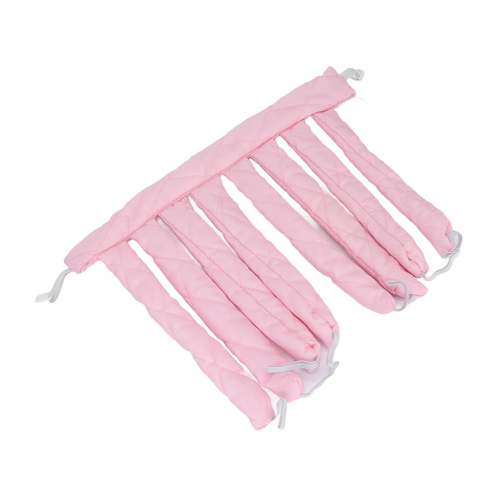 Heatless Curling Rod for Damaged Hair - Extra Long Pink Ribbon 79cm