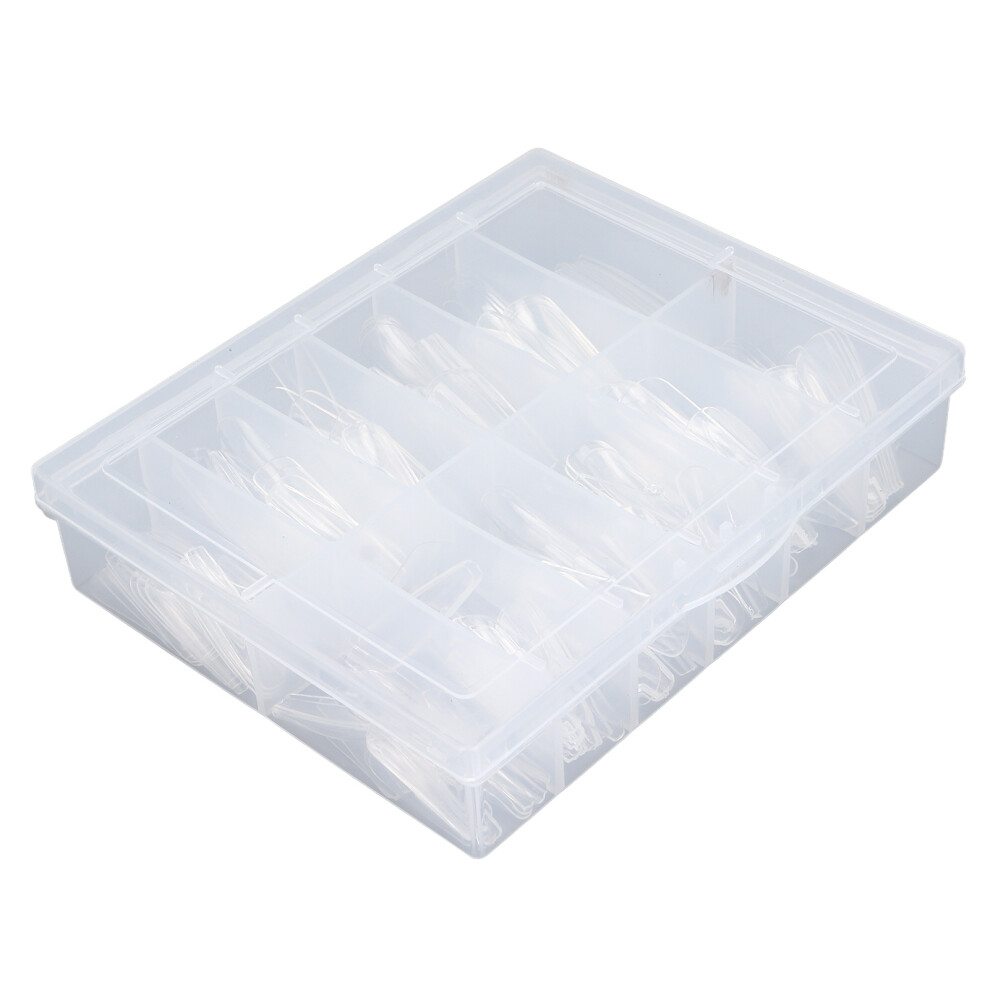 240pcs Transparent Nail Tips Artificial Fake Nails 0.5mm Thin Extension