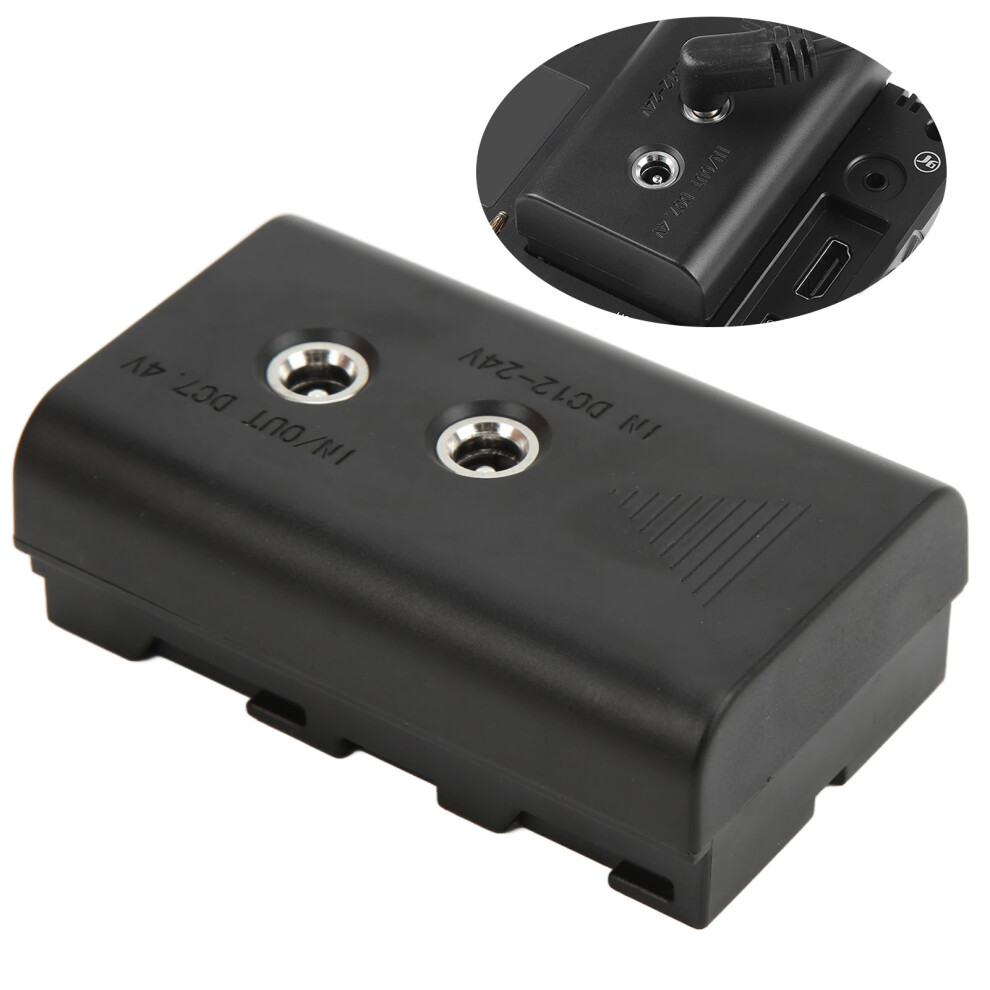 Dummy Battery Np-F550 With 7.4V/3A Dc Elbow Cable, Compact Plastic Light 4971340234850