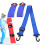 Snowboard Carrying Strap Blue, Adjustable Shoulder Strap for Snowboard and Ski Poles, Durable Ski Boot Carry Strap 1