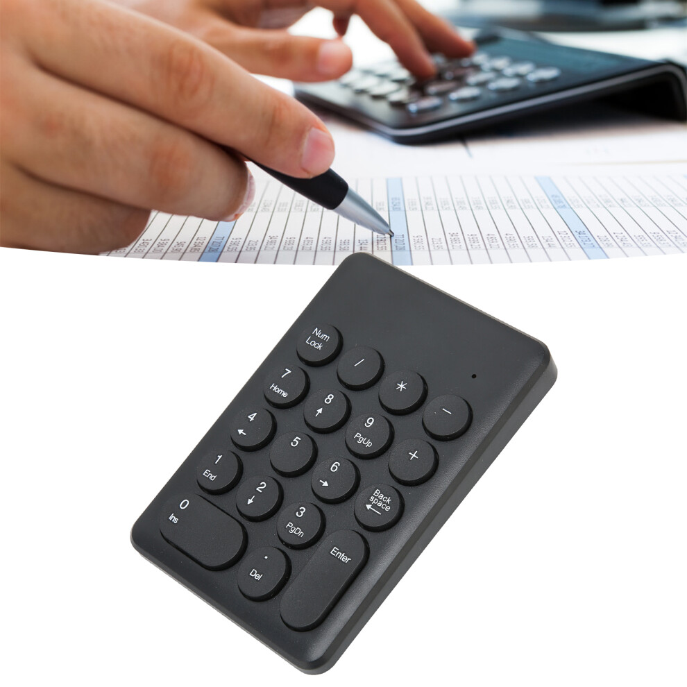 18-Key Ergonomic Wireless Numeric Keyboard, Mld-269 Black 8011340238697