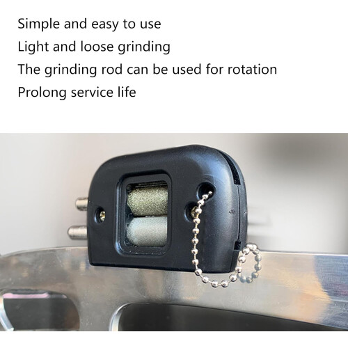 Skate Sharpener with Grinding Stones Portable Ice Skate Sharpening Tool Adjustable Angle Easy to Use 2