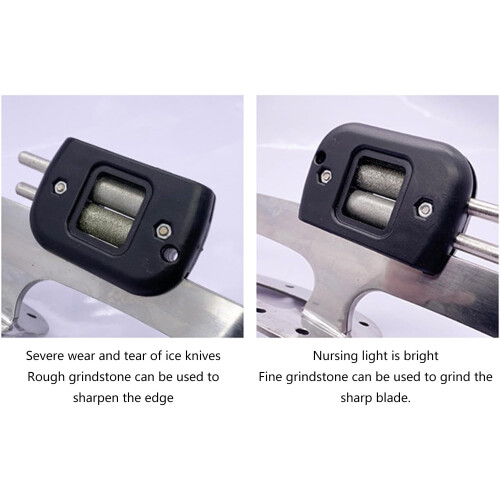 Skate Sharpener with Grinding Stones Portable Ice Skate Sharpening Tool Adjustable Angle Easy to Use 1