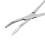 Silberne Schlitz-Pinzette 14 cm / 5,5 in Perlenklemme 3