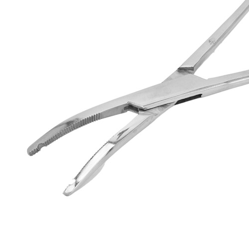Silberne Schlitz-Pinzette 14 cm / 5,5 in Perlenklemme 2