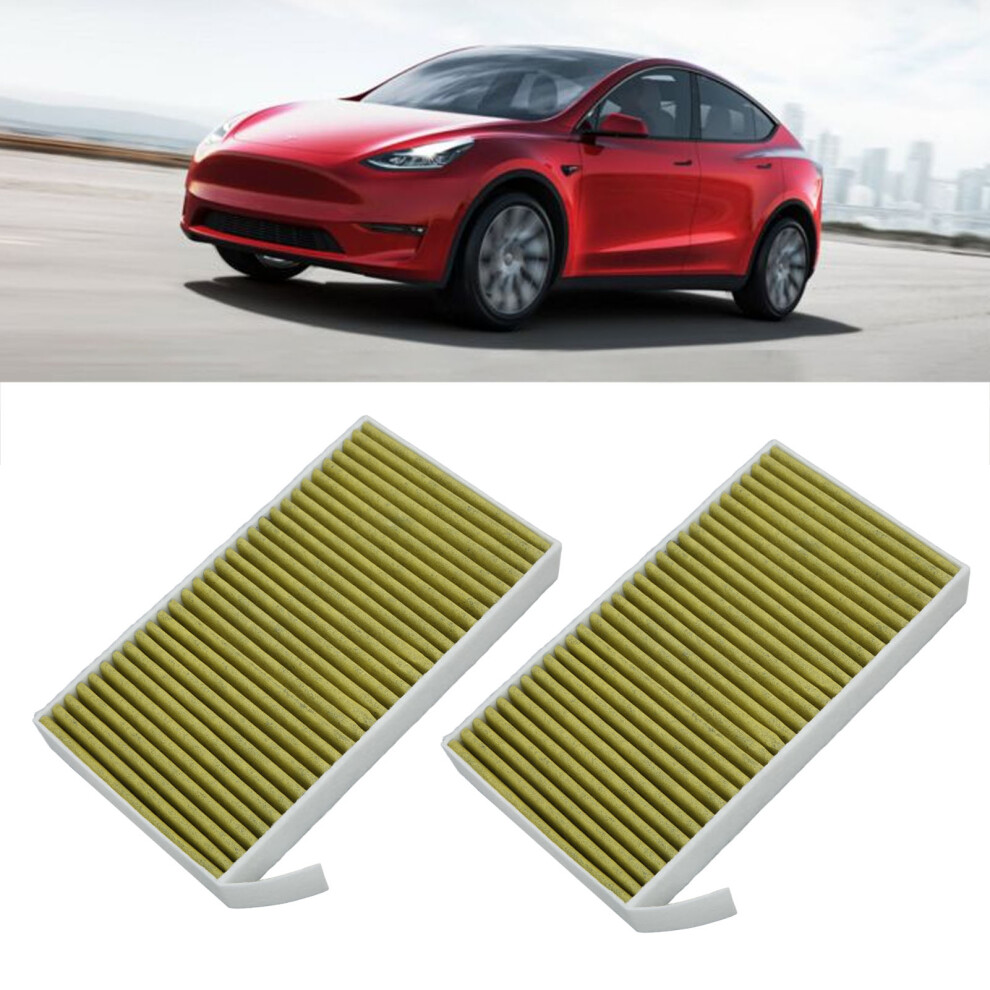 Tesla Model 3 Y Cabin Air Filters 2Pcs - Activated Carbon For Clean Air 5031340239589