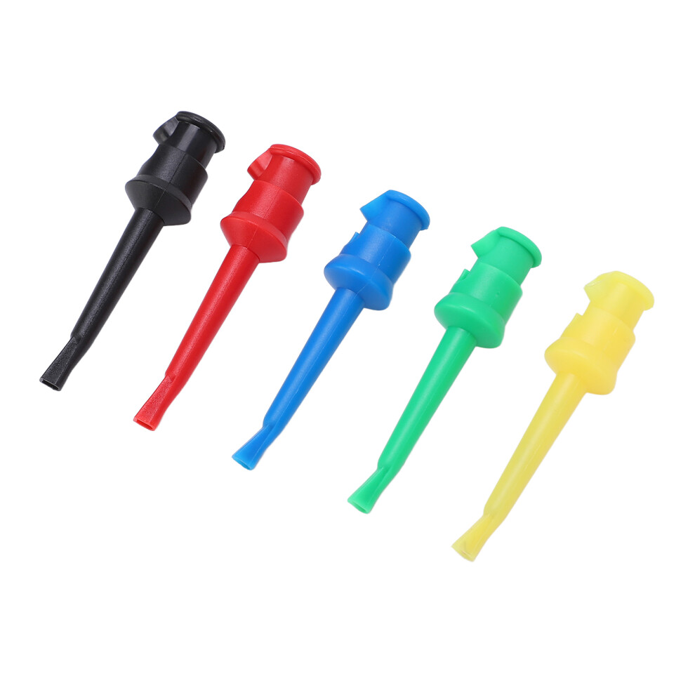 Test Hook Clip J.30007 5 Colors Abs Nickel Plated Brass For Circuit Testing 8051340240047