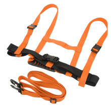 Kinder-Skis Schultergurt mit verstellbarem Leine Schneesport Rutscher Trainingsgurt für Wintersport-Ausrüstung Orange