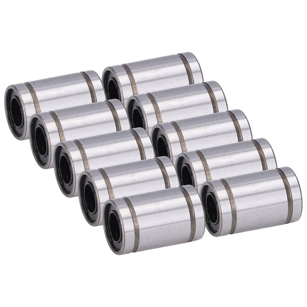 10Pcs Lm6uu Linear Motion Bearing 6Mm Id 12Mm Od Stainless Steel 9461340240425
