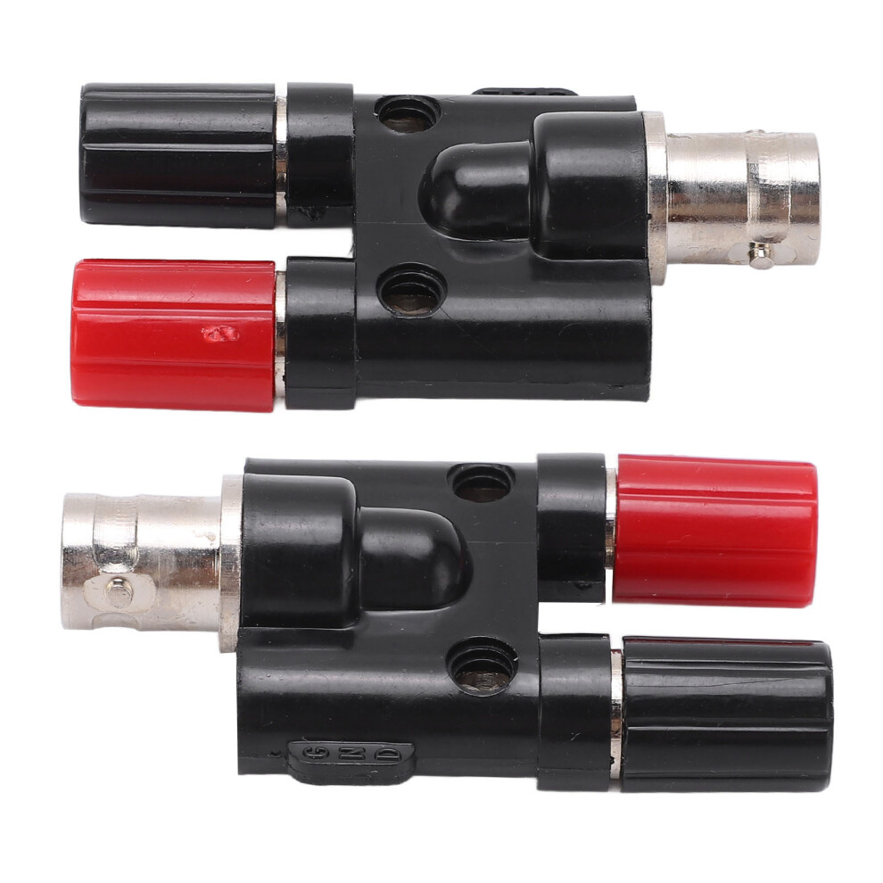 2Pcs Bnc Female To 4Mm Dual Banana Binding Post Rf Coax Splitter Connectors 4381340240766