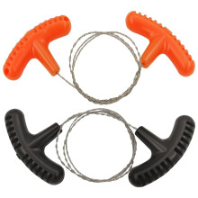 Stainless Steel Wire Saw Pack of 2, Portable 68 cm Rope Saw, Improved Manual Pocket Chainsaw for Camping and Gardening