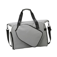 Badminton Bag Large Capacity Waterproof Multi-Purpose Sports Tote with Adjustable Removable Strap Gray