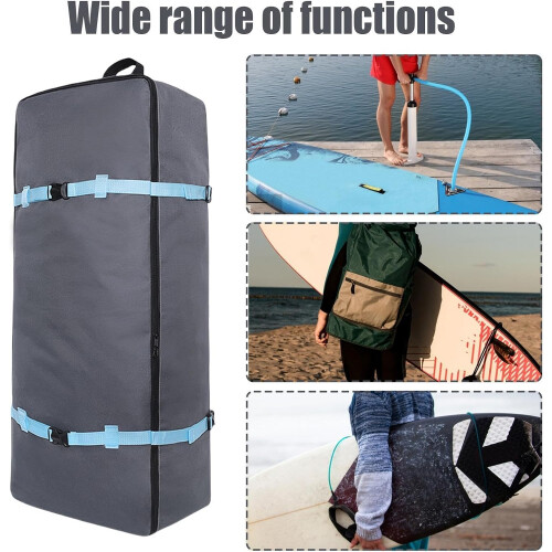 Paddle Board Backpack, Waterproof Storage Bag with Zipper, Tear-Resistant, Compatible with Inflatable Boards 2