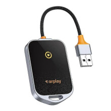Wireless CarPlay Adapter for ,5.8GHz Carplay Converts Wired to Wireless AI BOX, Plug
