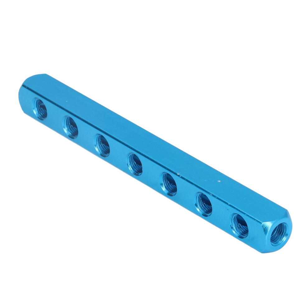 Aluminum Pneumatic Manifold Block Al-7 8 Way 20X20mm 215Mm Length 7891340242594